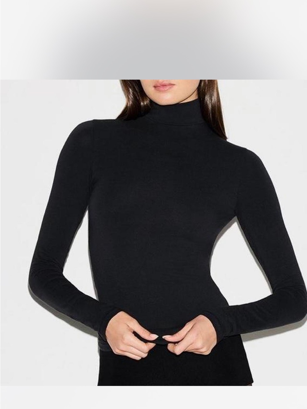 Skims Cotton Jersey Turtleneck